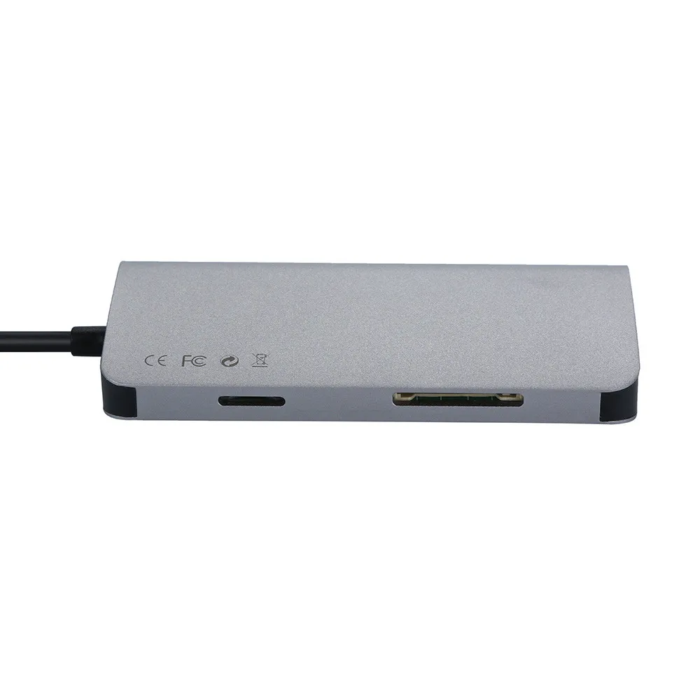 USB C 8 в 1 Type HDMI RJ45 Micro SD TF|Компьютерные кабели и разъемы| |