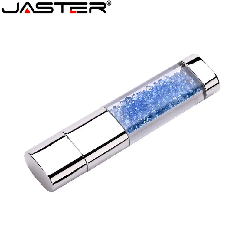 Бренд JASTER, новинка, Кристальные элементы, usb флеш-накопители, USB 2,0, флеш-накопитель, u-диск, флешка, 4 ГБ, 16 ГБ, 32 ГБ, 64 ГБ, рождественский подарок