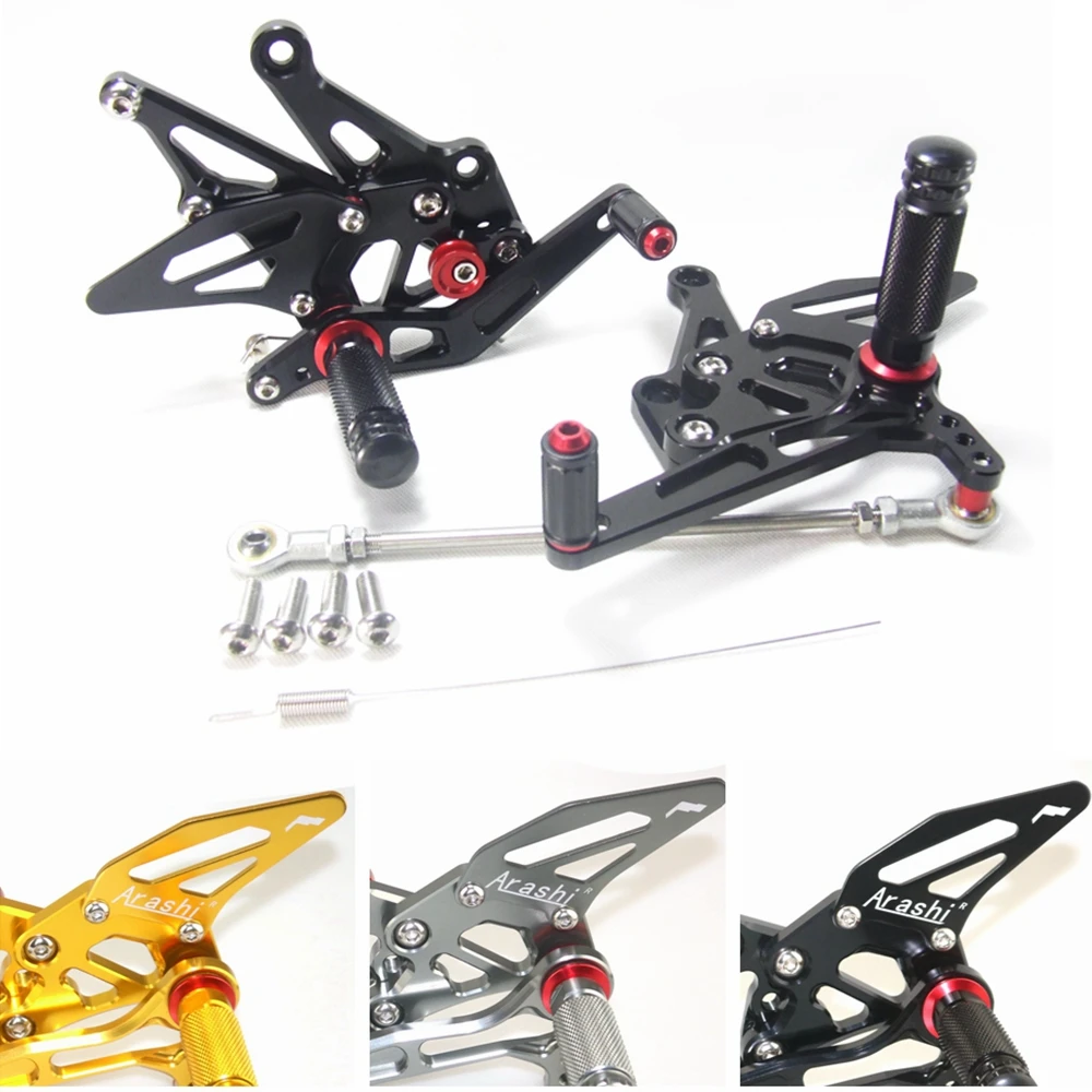 CNC регулируемый задний Набор Rearsets для KAWASAKI Z1000 2010 2011 2012 2013 2014 2015 2016 2017 подставка