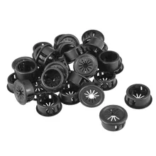 UXCELL Black 30 Pcs 14mm/19mm Mounted Diameter Plastic Insulation Cable Pipe Hose Snap Bushing Grommet Hole Cover Protector promotion pc desk black plastic 50mm diameter flip top cable hole cover 20 pcs