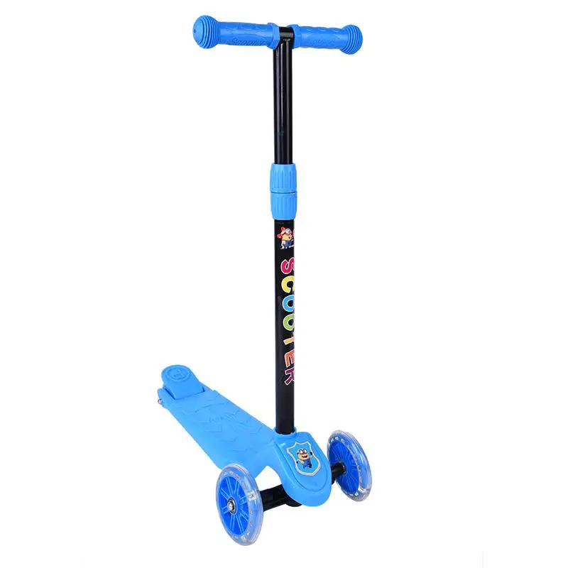 

Children Mini Scooter Kick Scooter With Flashing LED PU Wheels 3 Files Adjust Height Foot-scooter Baby Gifts