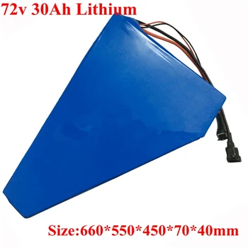 

72v Triangle Battery 72v 21ah Lithium Battery Pack Use Brand Cell 72V 30AH Electric Bike Battery with 50A BMS and 84V Charger