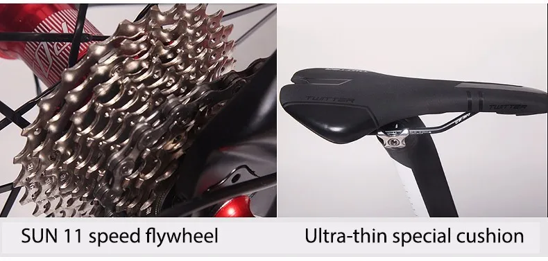 Excellent 700c Cycling Carbon Road Cycling Speed Variable 22 Speed System Bicycle Lightweight Carbon Fiber Frame Front Fork Bike 22 Excellent 700c Cycling Carbon Road Cycling Speed Variable 22 Speed System Bicycle Lightweight Carbon Fiber Frame Front Fork Bike 22