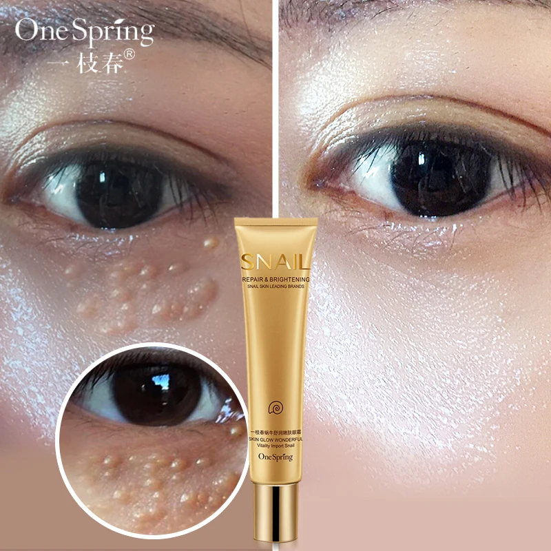 

One Spring Snail Essence Repair Eye Serum Moisturizer Remove Dark Circles Whitening Moisturizing Anti-aging Wrinkle Eye Care