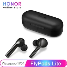 Оригинальные беспроводные наушники huawei Honor Flypods Lite, водонепроницаемые, IP54, с двойным управлением, Беспроводная зарядка, Bluetooth 4,2