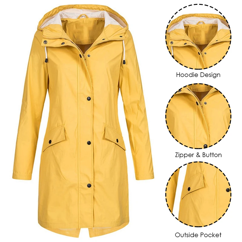Sfit женский плащ, куртка, пальто, переходная куртка, закат, длинная, Осень-зима, ветровка, водонепроницаемая, Спортивная, походная куртка