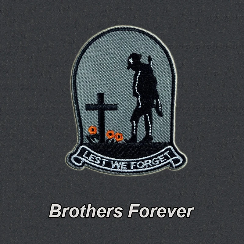 Нашивка С Вышивкой Brother Forever Soldier для мальчиков аппликация с 66 буквами