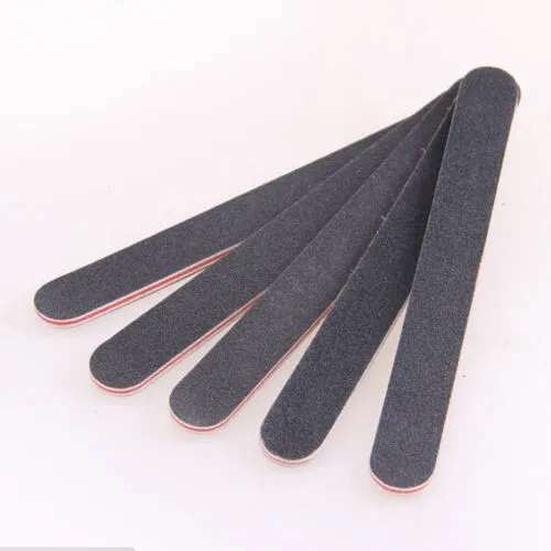 

3Pc/Lot New Black Double Sided Nail Art Manicure Sanding File Buffer Makeup Beauty Nail Pedicure Tools 100/180 Grits