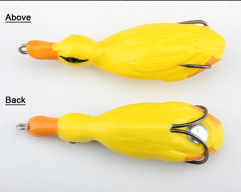 ROSEWOOD 1PCS Pesca Pike Fishing Lure Artificial Bait 21.8g 105mm 3D Duck Lure Soft Baits Fishing Wobblers Bass Lure  (3)
