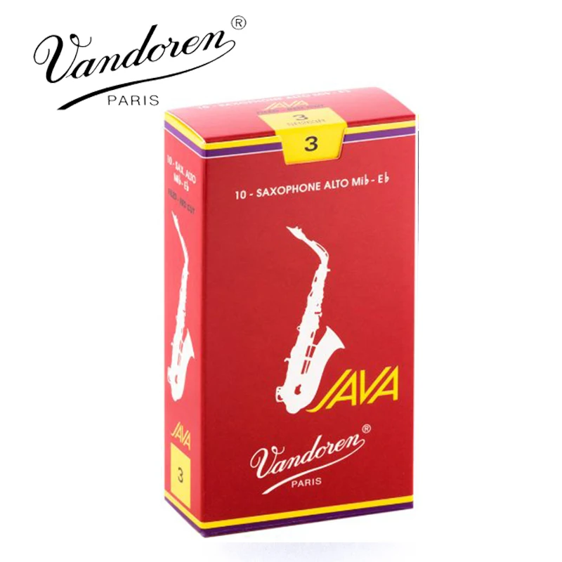 Оригинальный Французский Vandoren JAVA Alto Sax Red Reeds / Eb Саксофон 2 5 #3 0 # коробка 10