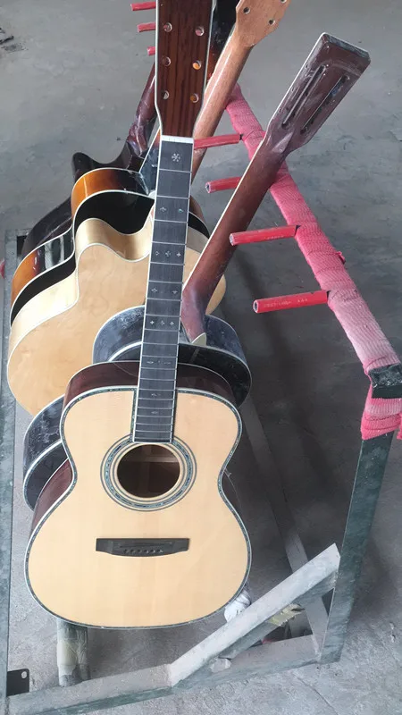 

2018 New + Factory + OM42 acoustic guitar OM-42 acoustic electric guitar round mahogany body acoustic guitar solid top OM guitar
