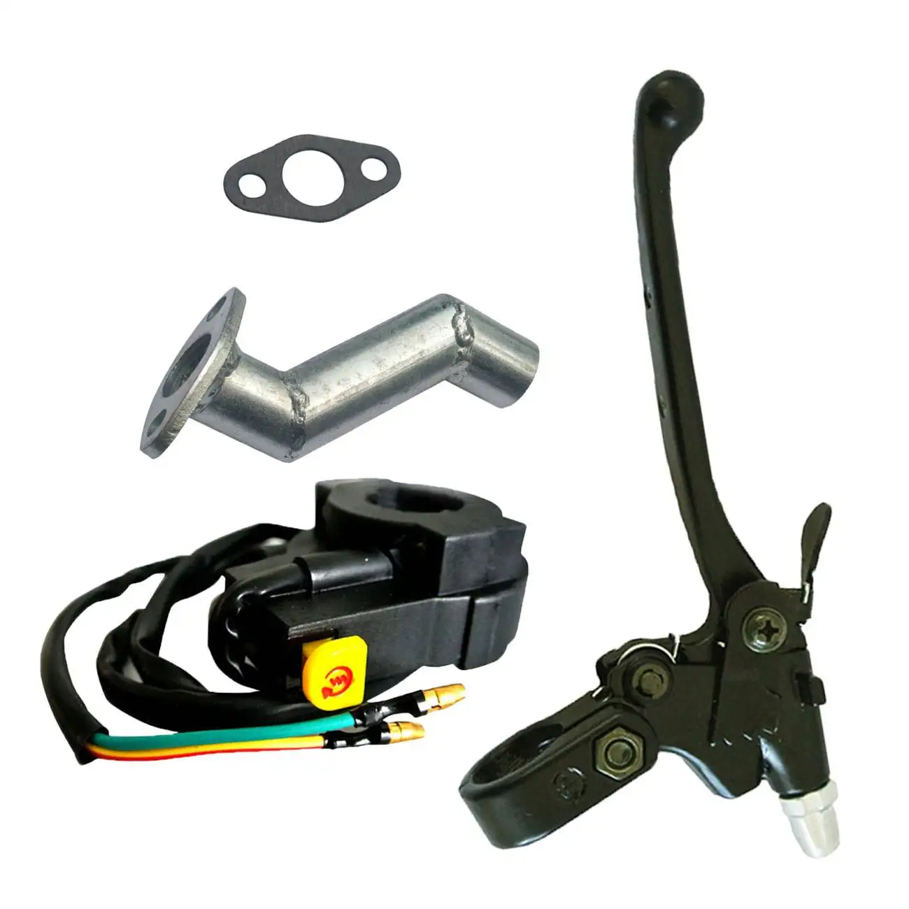 Stop Kill Button&Clutch Lever&Intake Manifold for 66cc 80cc Motorized Bicycle