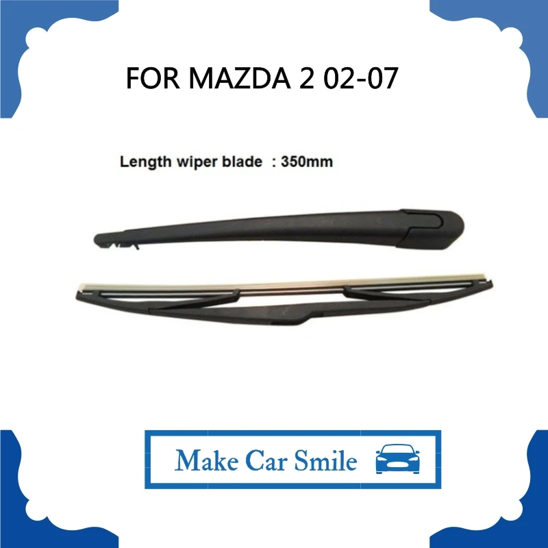 FOR MAZDA 2 DY REAR WINDSCREEN WIPER ARM AND BLADE SET BRAND NEW 2002 2007 on
