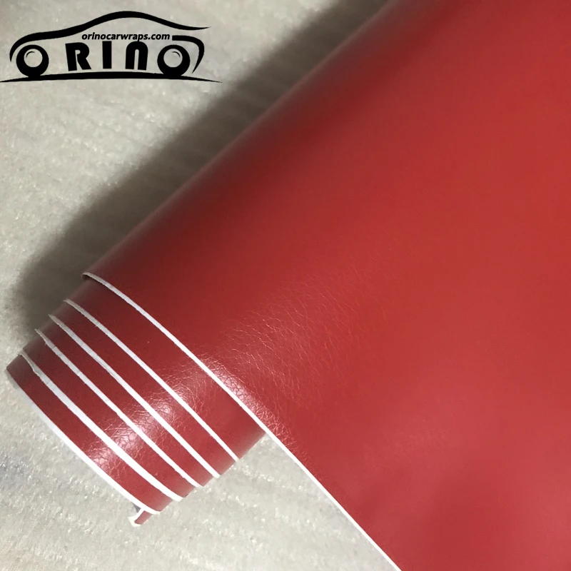 red leather vinyl film sticker-5