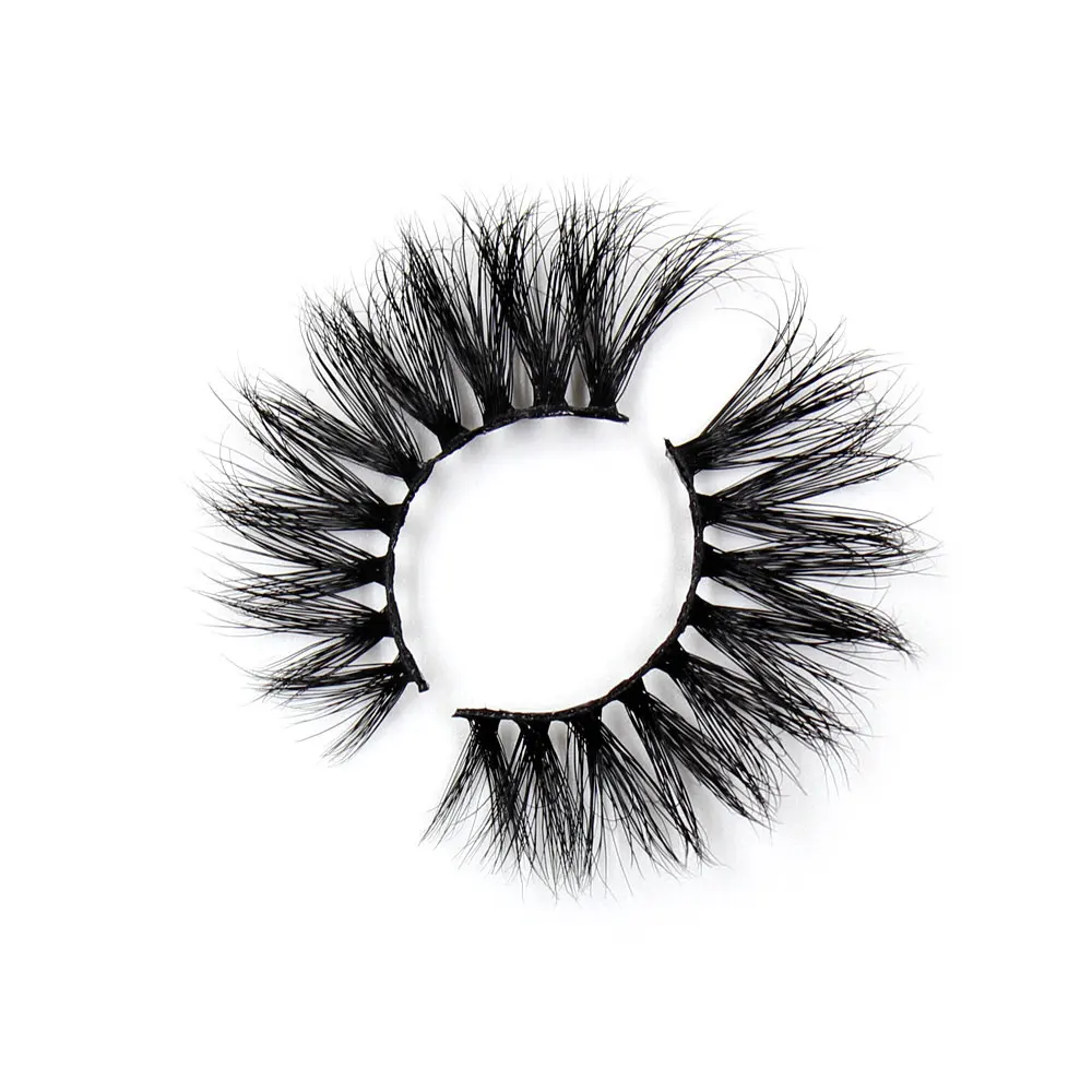 LEHUAMAO 25mm Eyelashes 3D Mink False Eyelash Long Wispy Fluffy Curly Lashes Cruelty Free Natural Lash Dramatic False Eyelashes - Цвет: G11