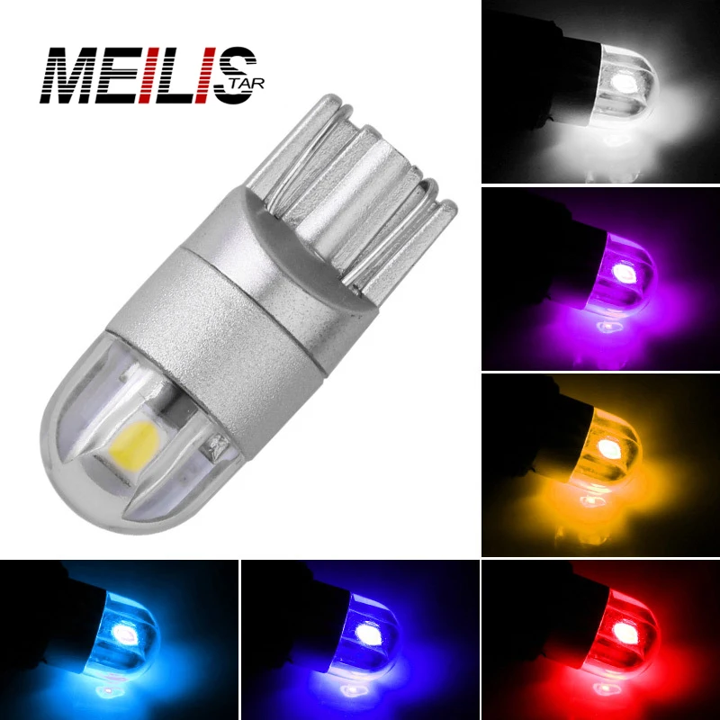 

Car Styling W5W LED T10 3030 1SMD Auto Lamps 168 194 Bulb Plate Light Parking Fog Light Auto Univera Cars Light White red blue