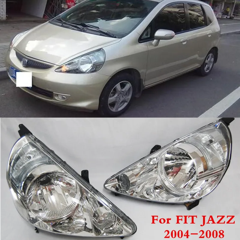 

CAPQX 2PCS Right & Left White & Grey front headlamp headlight head light lamp 33151-SAA-H51 For FIT JAZZ GD1 GD3