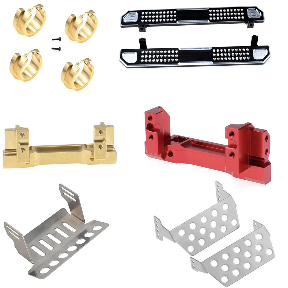 

TRX4 Metal Front Bumper Lower & Rear Protection & Axle & Gearbox Mount & Armor Chassis Protection Skid Plate for TRAXXAS TRX-4