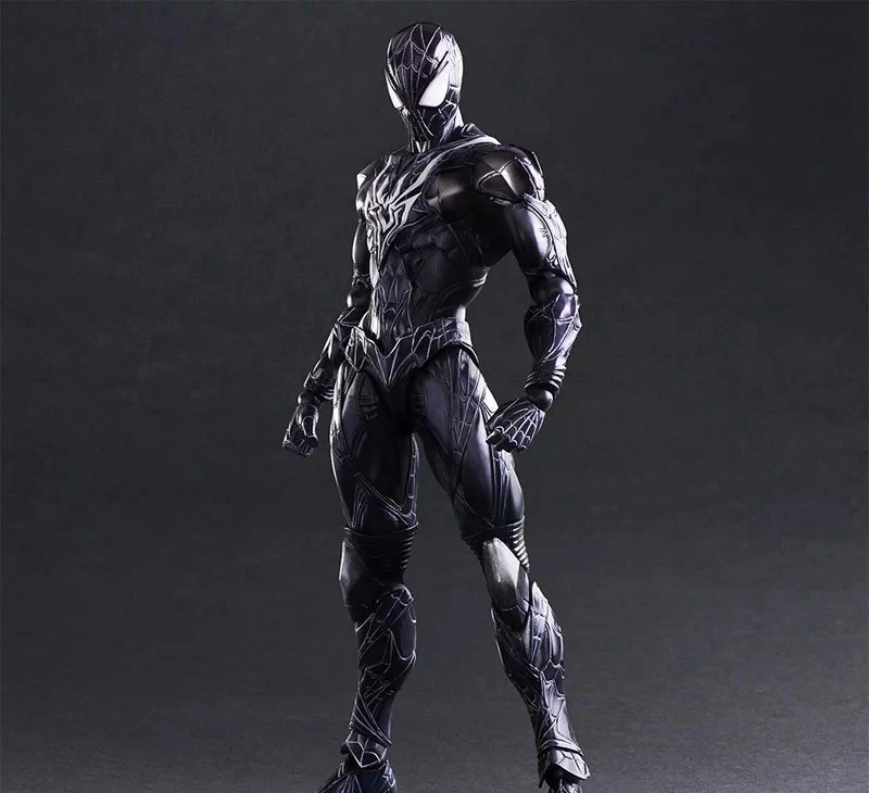 Play Arts Spider Hero Blue Ver Venom PA Secret Wars Питер Паркер 27 см ПВХ экшн фигурка Kai Figure|Игровые