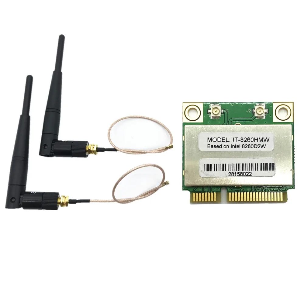 Новая Двухдиапазонная 5dBi U. FL IPX IPEX антенны с беспроводной AC 8260 Intel IT 8260HMW 867 Мбит/с