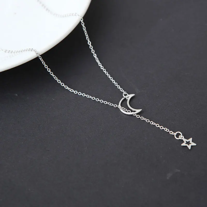 Qevila-New-Fashion-Necklace-Tiny-Star-Moon-Pendant-Necklace-Bohemian-Gold-Silver-Star-Moon-Choker-for-Women-Chain-Jewelry-Gifts-(5)