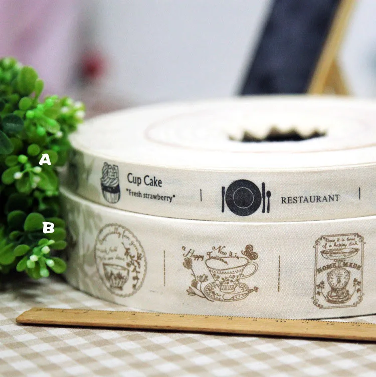 

China Tea 2-4cm cotton fabric woven brand labels ribbon DIY accessory sewing tapes Grosgrain clothing label Free Shipping