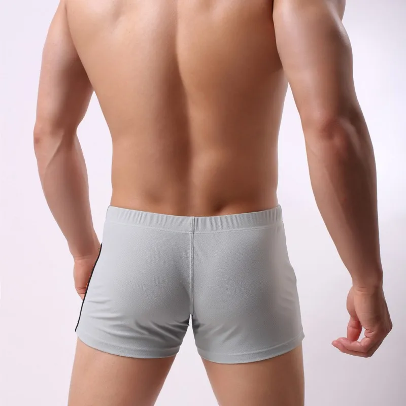 BRAVE PERSON Men Homewear Sexy Home Shorts Solid Trunks Mens Casual Male Panties Short Pants mens casual shorts