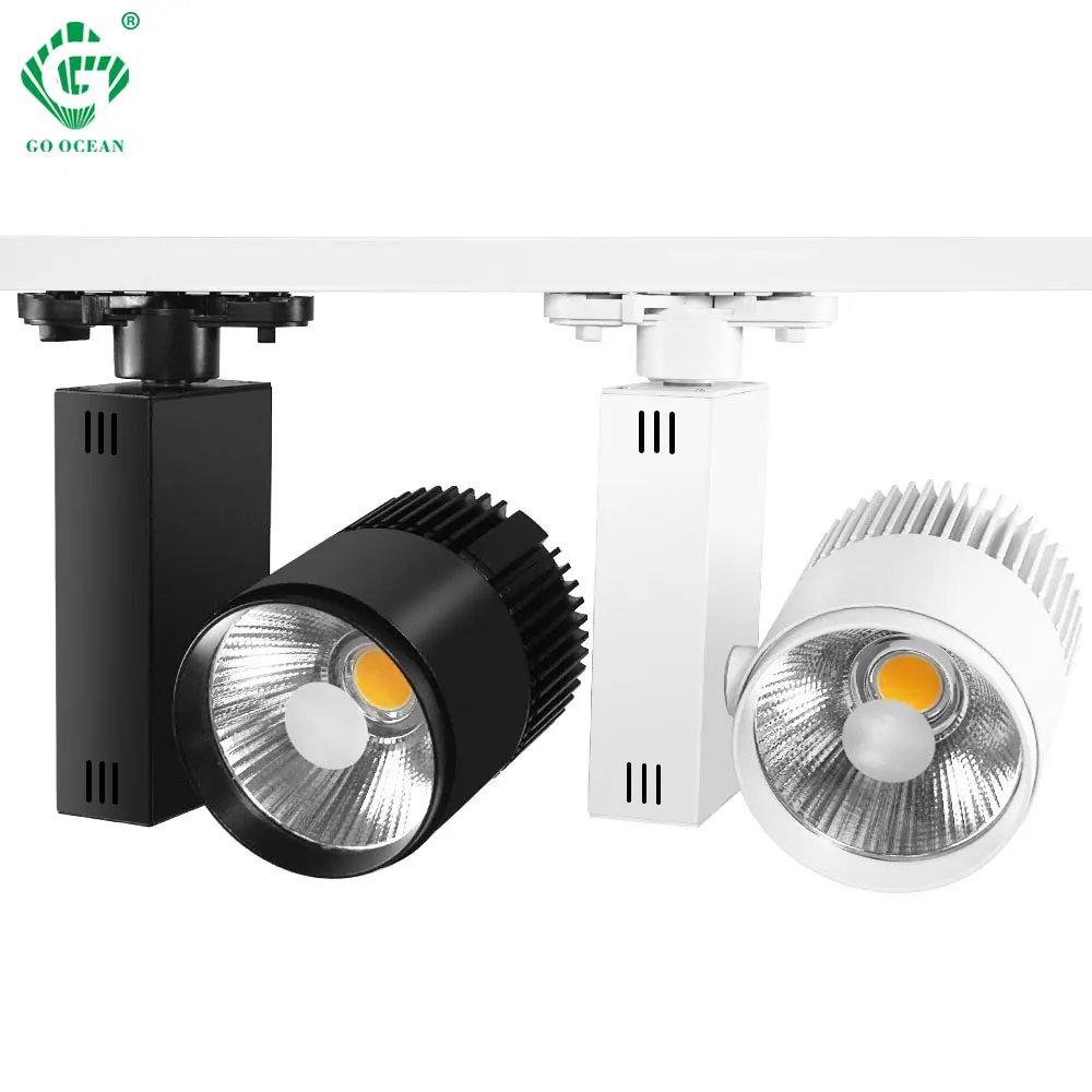 

Modern LED Track Light Fixture 20W Aluminium Spotlights Led Ceiling For Clothing Shoes Store Stage Lighting Rail Lamp