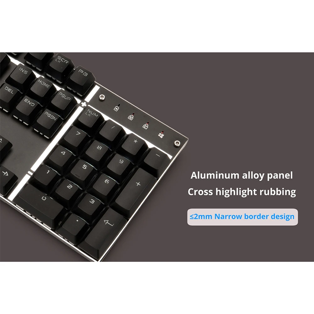 Ajazz A3008 2.4G Wireless Mechanical Keyboard Mouse Combos White Backlit Blue Switches Gaming Keybo