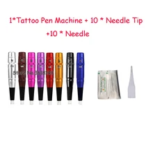 35000r/min Permanent Makeup Pen Machine for Embroidered Eyebrow Lip Eyeline Tattoo Gun Set with Tattoo Needle Needle Tip free shipping permanent makeup screw lock needle tattoo machine use for eyebrow eyeline lips tattoo semi permanent makeup