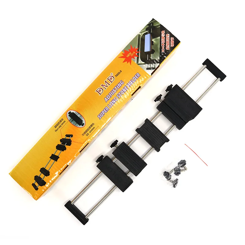 

DMD Kitchen Sink Whetstone Frame Length Adjustable Stainless Steel Antiskid Grinding Stone Base Shelf For 360-80mm Whetstone h3