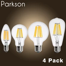 

4pcs LED Filament Bulb E27 Retro Edison Lamp 220V E14 Vintage Candle Light Led Bulb Globe Chandelier Lighting COB Energy Saving
