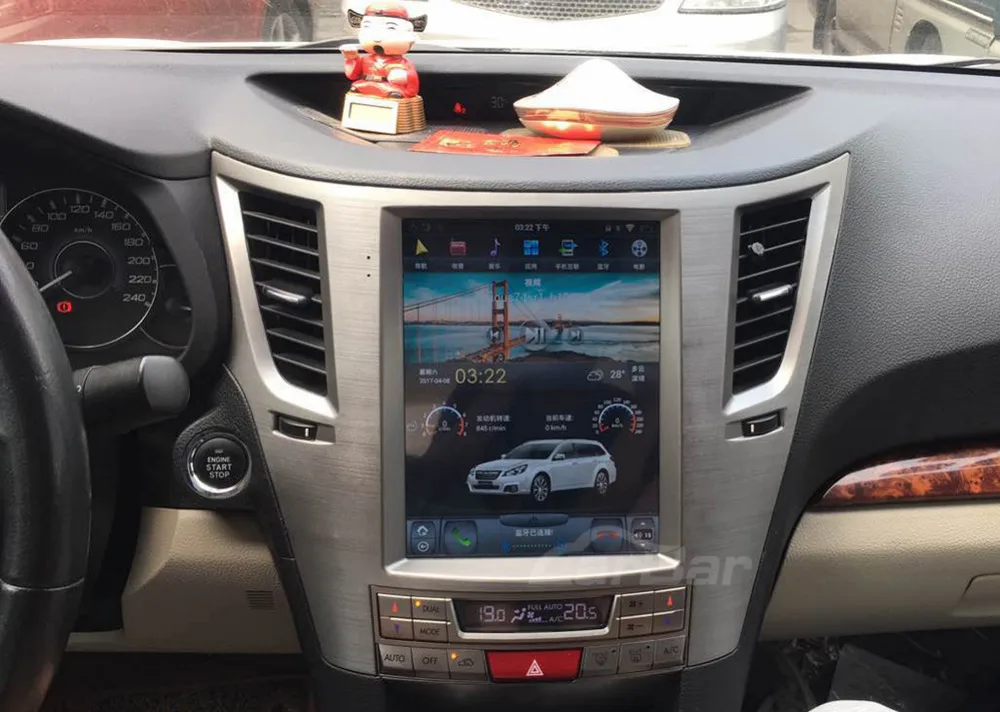 Cheap 10.4" Vertical Huge Screen 1024*768 Android Car DVD GPS Navigation Radio Player for Subaru Legacy Outback 2010-2014 Quad Core 5
