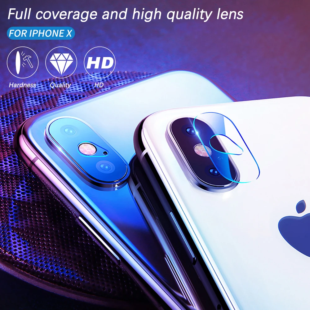 

Camera Len Clear Screen Protector For iPhone XS Max X XR 8 7 6 6S Plus Tempered Glass For iPhone 8 7 Plus Camera Protective Film
