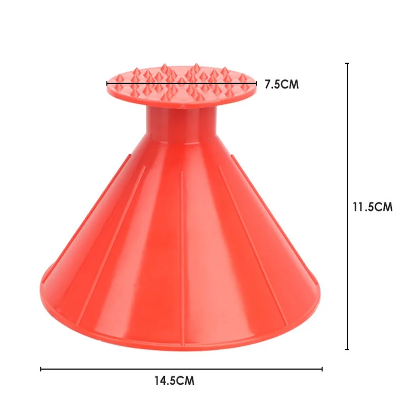 14,5x11,5x7,5 см, волшебная Лопата для удаления, конусная форма, для улицы, зимний автомобильный инструмент, воронка для снега, лобового стекла, скребок для льда, конусный инструмент для обезвоживания