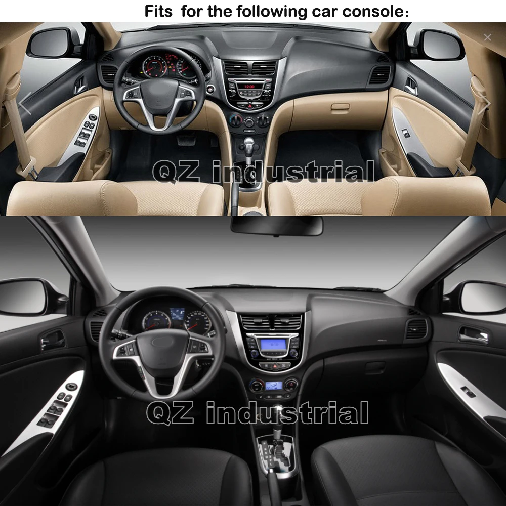 Top QZ industrial HD 9inch Android 8.1 T3 for Hyundai Solaris Verna Car DVD Player with 3G 4G WIFI GPS Radio Navi BT SWC RDS Map 5