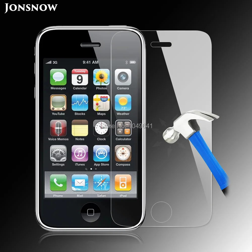 Jonsnow, закаленное стекло, пленка для iPhone 3GS, защита экрана, передняя, lcd, Взрывозащищенная, качественная, pelicula de vidro