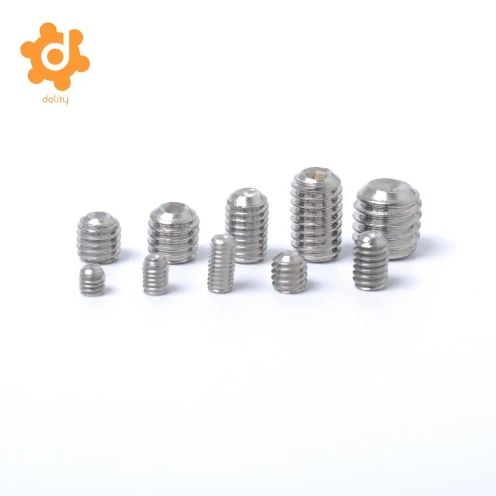 200 Pieces 304 Stainless Steel Hex Allen Head Hexagon Socket Screws Nuts Kit
