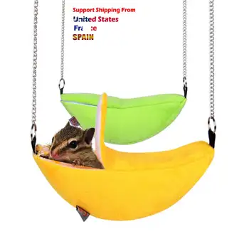 

Small Pet bed Banana design Hamster Ferret Rat Squirrel Hammock Hanging Cage Nest Bed House Toys Small Animals Nest pet supplies