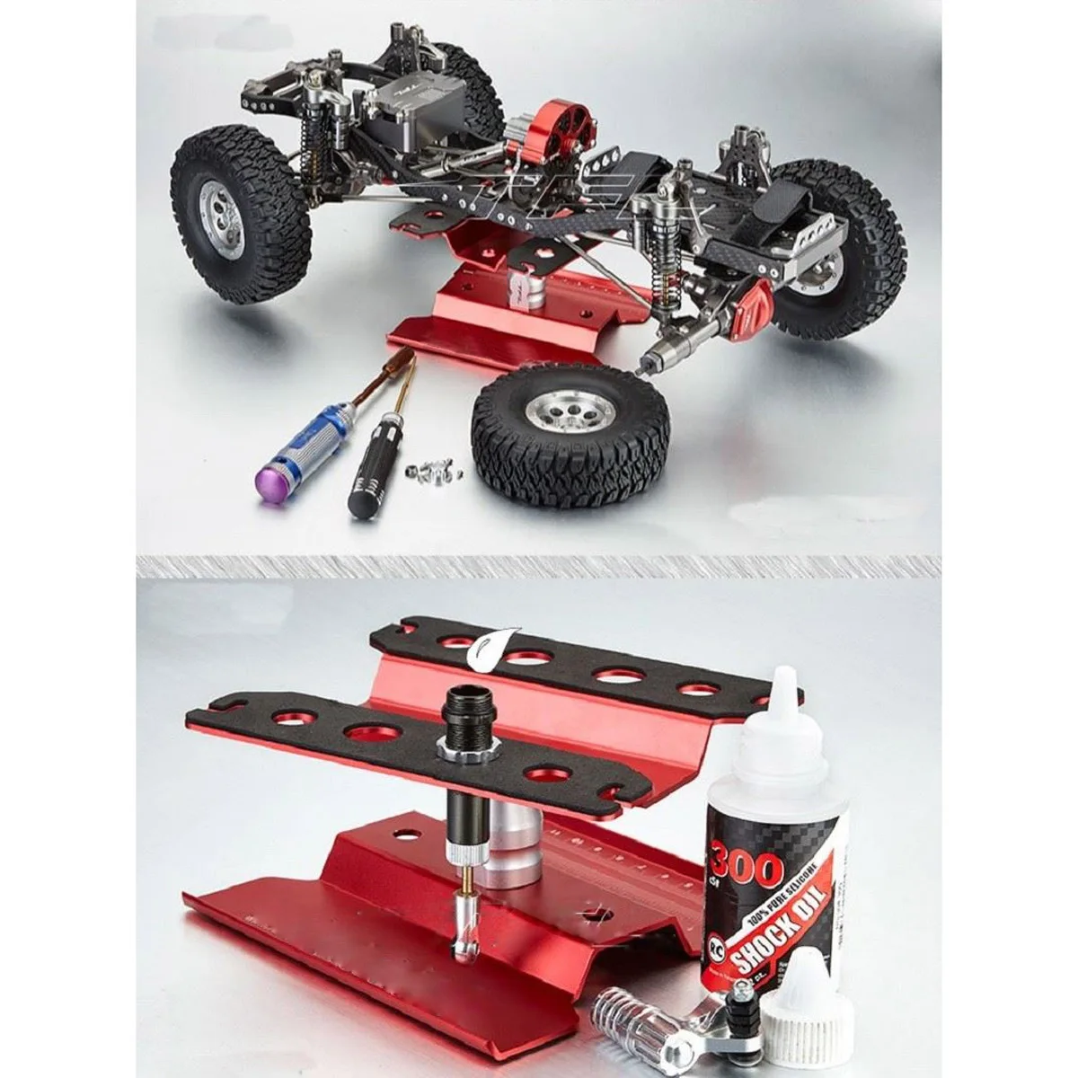 

RC Model All Metal 360-Degree Repair Metal Station Work Stand Assembly Platform Display Tool For All RC Car DCA-9048