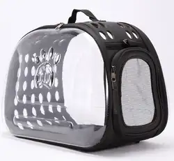 Pet Carrier дышащая Портативный Видимый Pet Carrier Путешествий собака сумка для кошек щенки котята