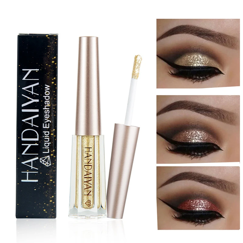 

HANDAIYAN 12Colors Shining Waterproof Diamond Glitter Eyeshadow Beauty Makeup Cosmetics Shimmer Eye Shadows Long Lasting