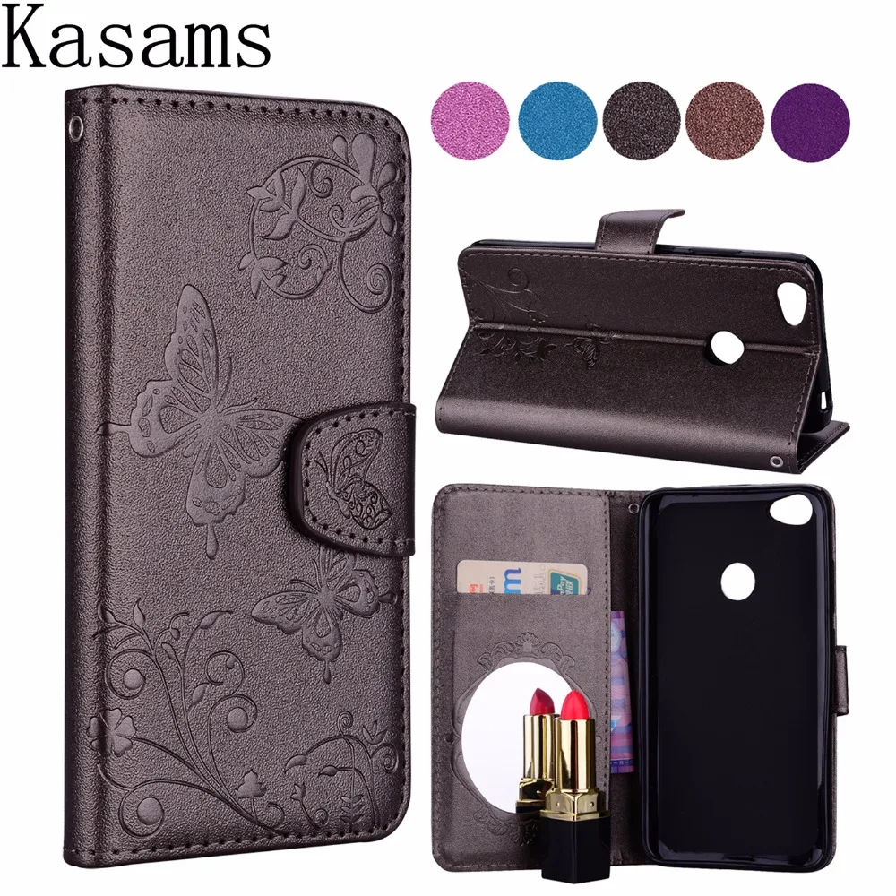 

Mirror PU Leather Case For Xiaomi Redmi Y1 (Note 5A) Phone Bag For Redmi Note 5A Pro prime Wallet Stand Flip Mobile Cover Funda