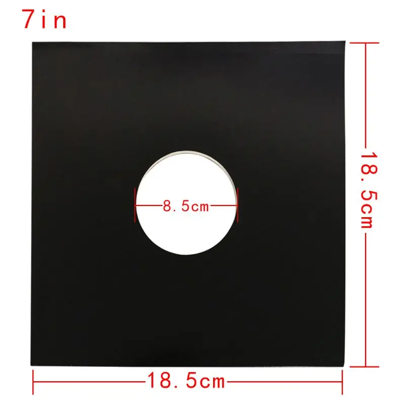 Anti-static Hard Shell Paper Inner Sleeves Polylined Protectors with Hole for 7/10/12 Inches LP Vinyl Record Album Accessories