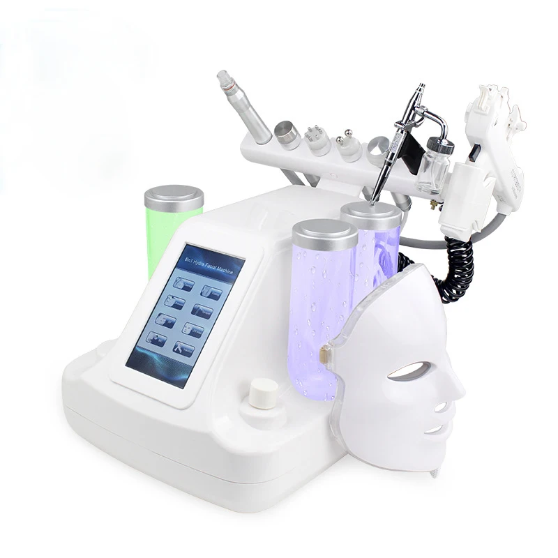  New 8 IN 1 Hydra Dermabrasion RF BIO-lifting Spa Facial Machine Water Jet Hydro Diamond Peeling Mic