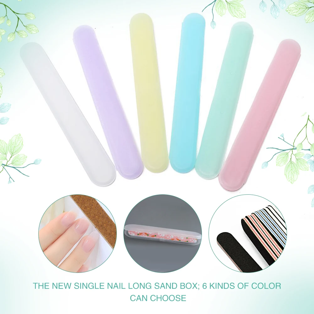 

1 Pcs 6 Color Grit Nail File Buffer Block Nail Art Sanding Buffer Files For Salon Manicure UV Gel Tips Washable Files Nail Drop
