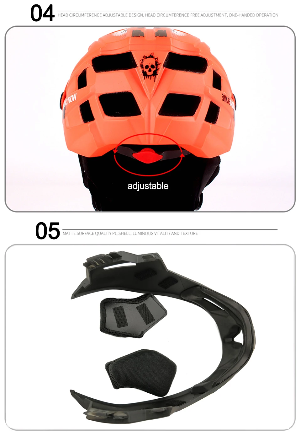 MOON Men Women Child Cycling Helmet High Quality Mouth Guard Mountain MTB DH Bicycle Helmet& Bike Helmet 47-58cm