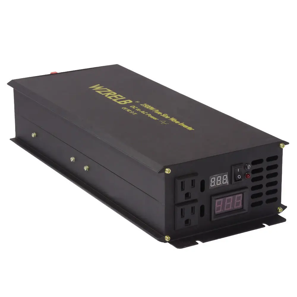 Inverter A Onda Sinusoidale Pura Potenza 2500W 24V 230V Convertitore Generatore Inverter Solare 12V/48V Dc A 120V/220V/240V Ac Telecomando