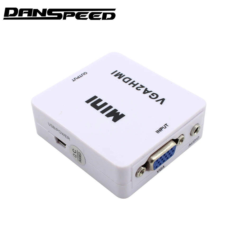 Danspeed Mini VGA к HDMI Full HD видео 1080 P аудио конвертер адаптер для ПК ноутбука DVD Поддержка