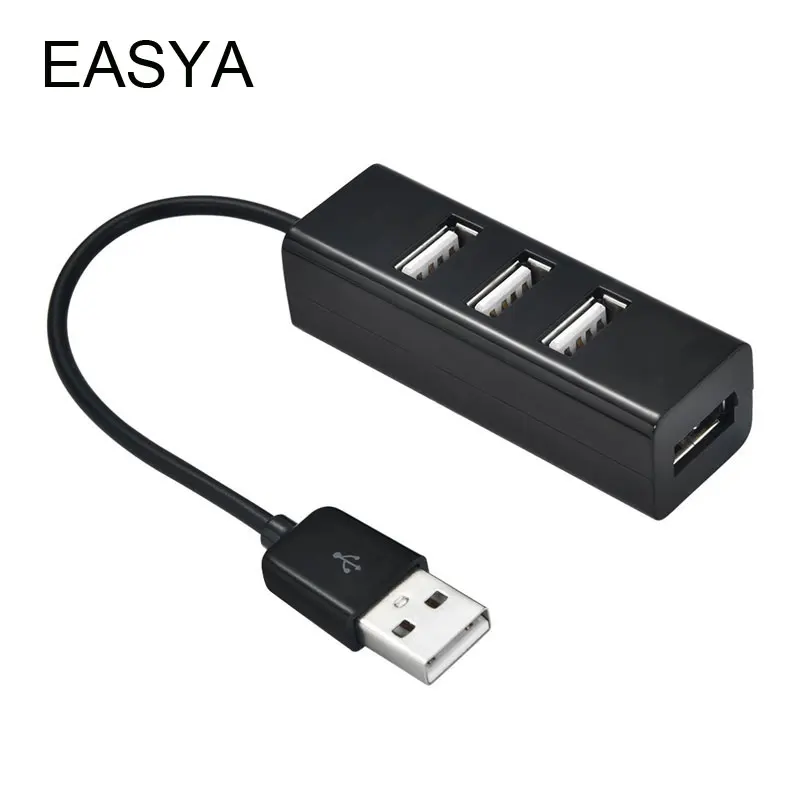 

EASYA Portable USB Hub 4 Ports Mini USB Hub 2.0 High Speed Hub USB Splitter 480 Mbps for Laptop Computer PC Use